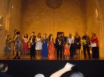the students performing in last year